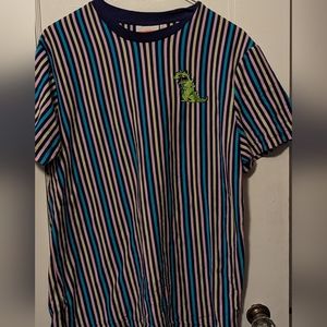 Striped retro reptar tee